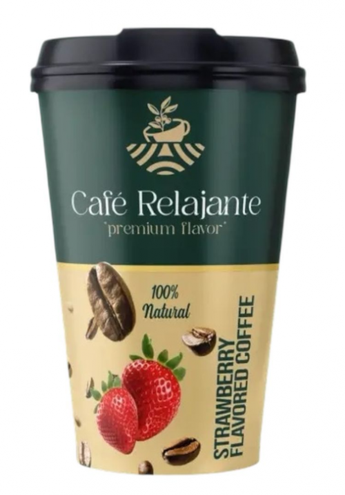 CAFE RELAJANTE 23 GR CUP STRAWBERRY FLAVORED COFFEE*150