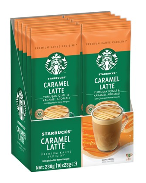 STARBUCKS CARAMEL LATTE 23 GR*10