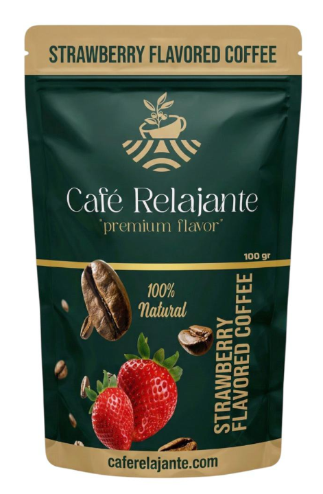 CAFE RELAJANTE 100 GR DOYPACK STRAWBERRY FLAVORED COFFEE*24