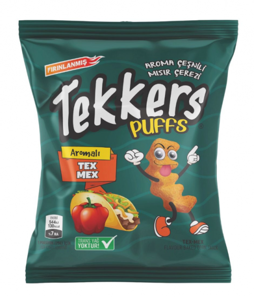 TEKKERS Chips PUFFS 18 g TEX MEX*60