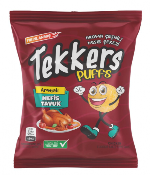 TEKKERS PUFFS 14 GR NEFİS TAVUK CİPS*80