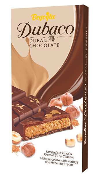 BEYOĞLU DUBACO DUBAI CHOCOLATE 95 GR HAZELNUT*6