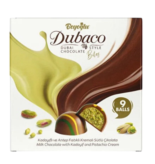 BEYOĞLU DUBACO DUBAI CHOCOLATE BITES 9-PACK 99 GR*6