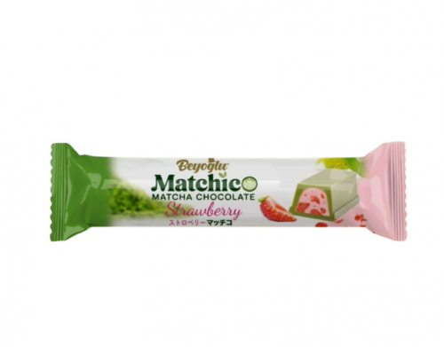 Beyoğlu Matchico Raspberry Cream Chocolate with Strawberry Pieces. 35 gr * 24