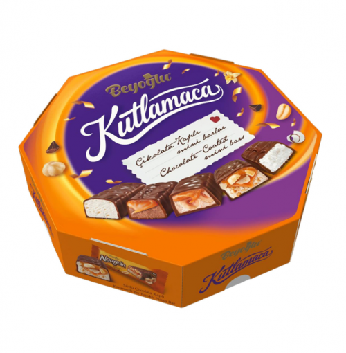 Beyoğlu Celebration Chocolate Coating Mini Bar 450 gr * 12