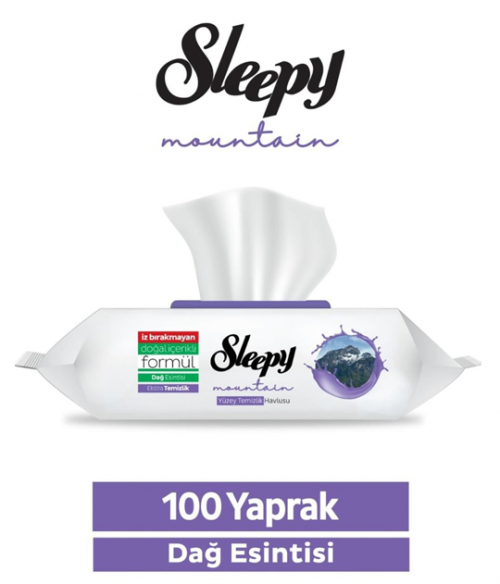 SLEEPY 100 PCS SURFACE TOWEL MOUNTAİN BREEZE *12