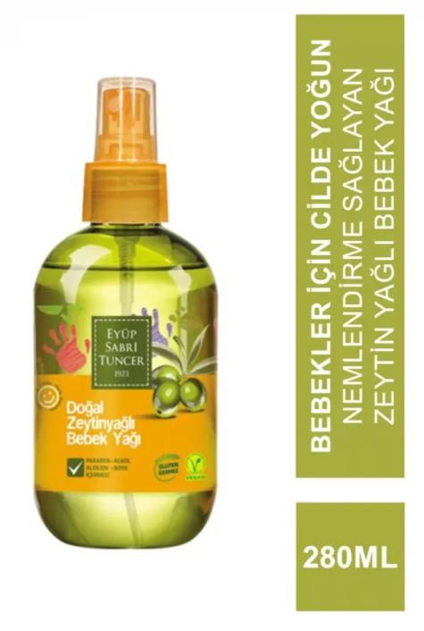 EYÜP SABRİ 280 ML BABY OIL WITH NATURAL OLIVE OIL*15