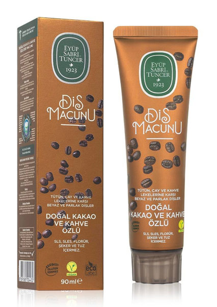 EYÜP SABRİ 90 ML COCOA AND COFFEE EXTRACT TOOTHPASTE*48