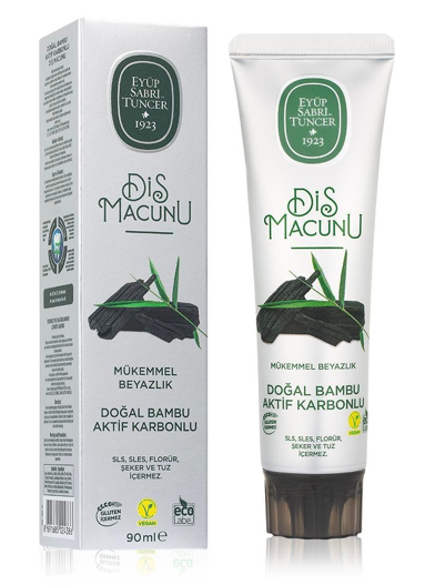 EYÜP SABRİ 90 ML BAMBOO ACTIVATED CARBON TOOTHPASTE*48