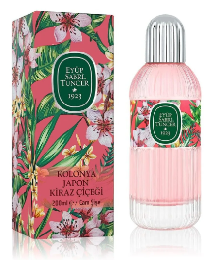 EYÜP SABRİ 200 ML COLOGNE JAPANESE CHERRY BLOSSOM GLASS*24