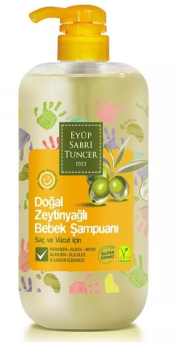 EYÜP SABRİ 600 ML BABY SHAMPOO WITH OLIVE OIL*12