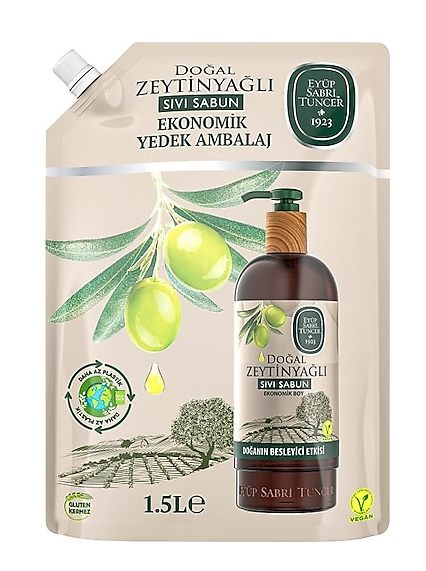 EYÜP SABRİ 1.5 LT LIQUID SOAP. NATURAL OLIVES. DOYPACK*6