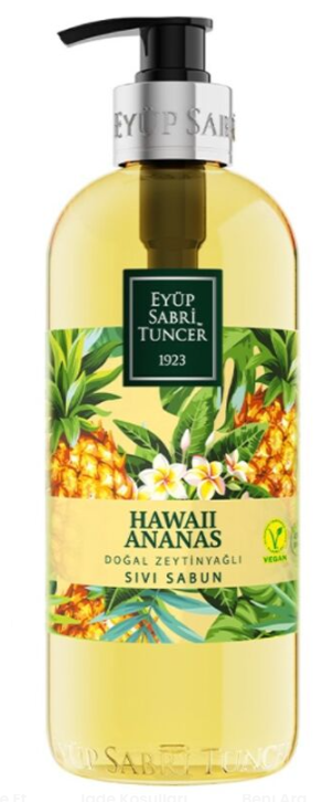 EYÜP SABRİ 500 ML SIVI SABUN HAWAI ANANAS*12