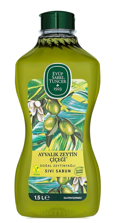 EYÜP SABRİ 1.5 LT LIQUID SOAP. AYVALIK OLIVE BLOSSOM*8