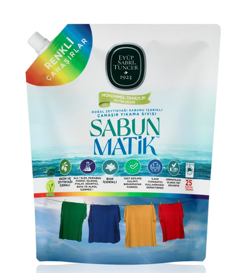 EYÜP SABRİ 1.5 LT LIQUID LAUNDRY DETERGENT. COLORED CLOTHES*6