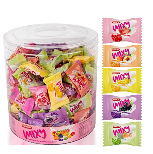 KONAK MİXY SÜTLÜ MEYVE DOL.ŞEKER 800 GR PVC*8
