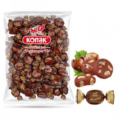 KONAK MANDULET KRE.FINDIK PARÇACIKLI ŞEKER 1 KG*5