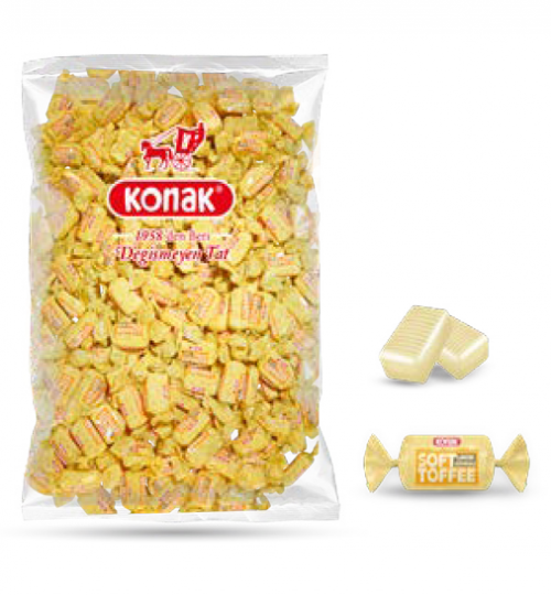 KONAK SOFT MEYVE AROMALI LİMONLU TOFFEE 1 KG*5