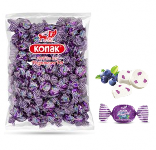 KONAK MANDULET ORM.MEYVE PARÇACIKLI ŞEKER 1 KG*5