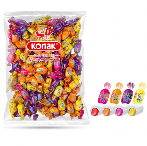 KONAK SOFT MEYVE DOLGULU KARIŞIK ŞEKER 1 KG*5