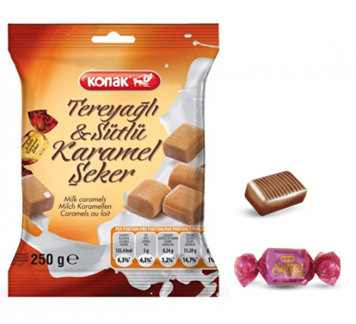 KONAK SÜTTEN - TEREYAĞLI SÜT.KARAM.ŞEKER 250 GR*16