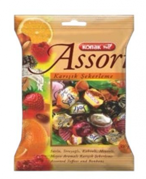 KONAK ASSORT KARIŞIK ŞEKER 300 GR*10
