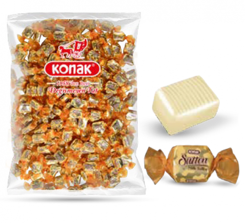 KONAK SÜTTEN - SÜTLÜ TOFE ŞEKER 1 KG*5