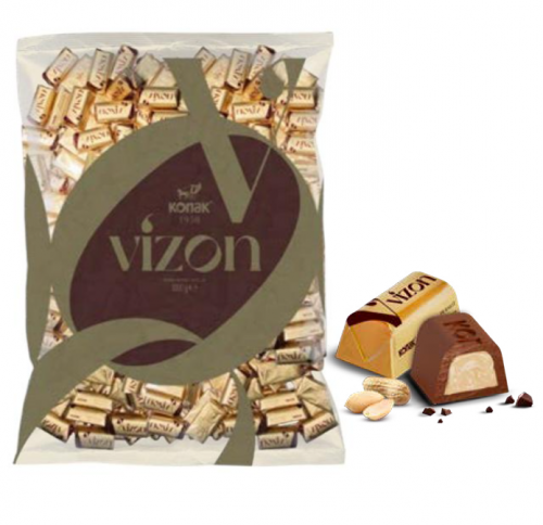 KONAK VİZON YER FIS.KRE.DOL.SÜTLÜ ÇİKOLATA 1 KG*5