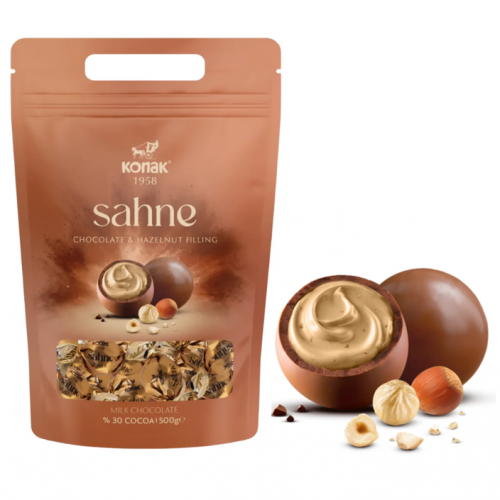 KONAK SAHNE FINDIK KRE.DOL.SÜT.ÇİKOLATA 500 GR*12