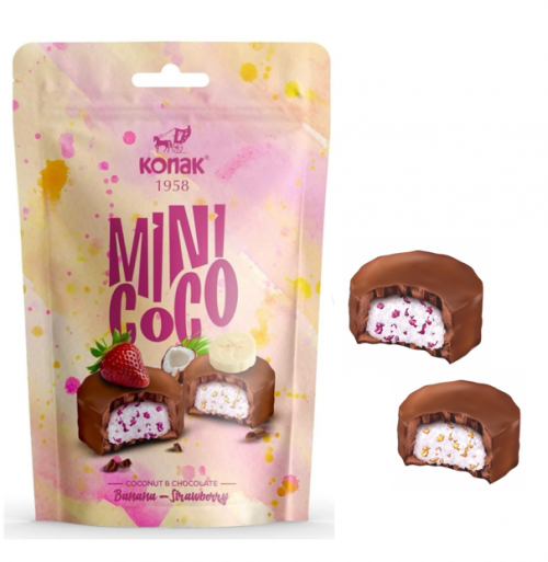 KONAK MİNİCOCO ÇİK.KAP.MEYVE.HİN.CEV.BAR 80 GR*12