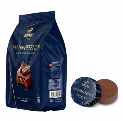 KONAK HANIMEFENDİ KRE.DOL.SÜTLÜ ÇİKOLATA 300 GR*12