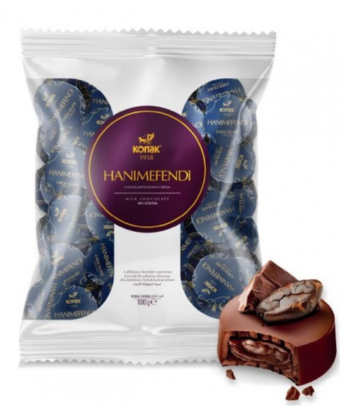 KONAK HANIMEFENDİ KRE.DOL.SÜTLÜ ÇİKOLATA 1 KG*5