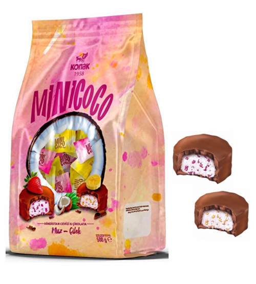 KONAK MİNİCOCO ÇİK.KAP.MEYVE.HİN.CEV.BAR 500 GR*12