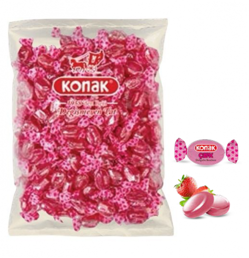 KONAK ÇİLEK DOLGULU ŞEKER 1 KG*5