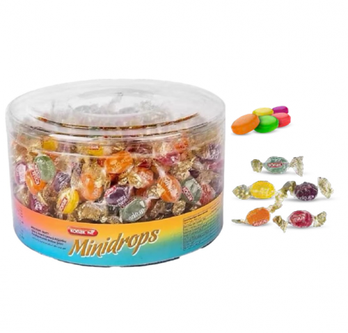 KONAK MİNİDROPS KARIŞIK ŞEKER 700 GR PVC*12