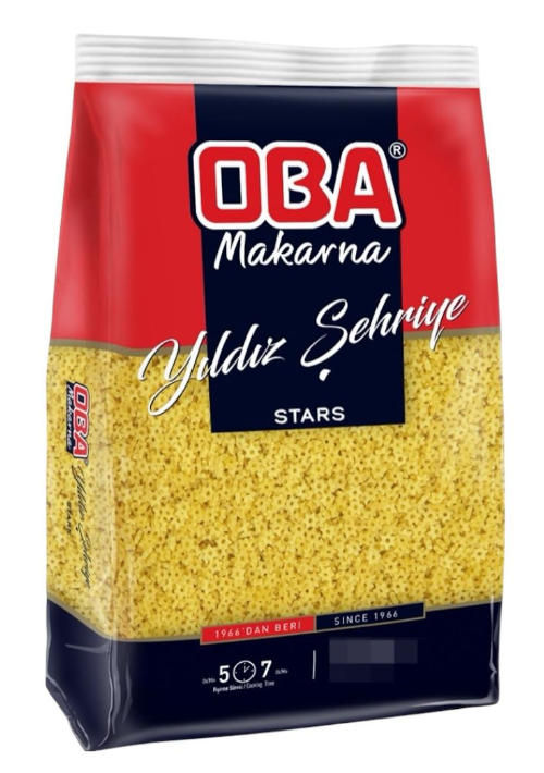 OBA 5 KG MAKARNA YILDIZ ŞEHRİYE*5