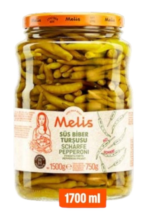 MELİS 1700 GR YAKAN ACI BİBER TURŞU*6