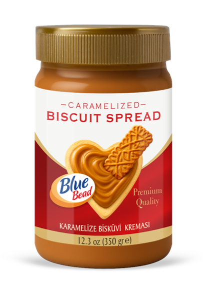 BLUE BEAD 350 GR CARAMELIZED BISCUIT CREAM*12