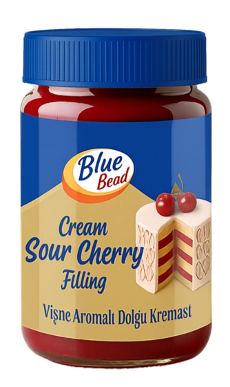 BLUE BEAD 350 GR VİŞNE DOLGU KREMASI*12
