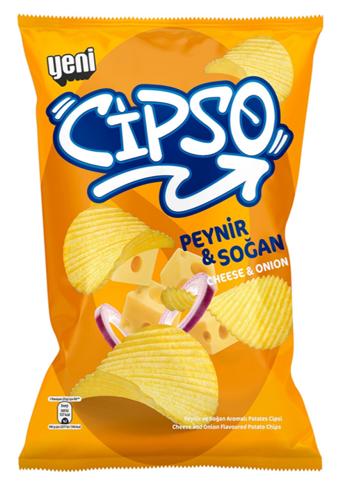 CIPSO (0650403) Crinkle-cut Cheese & Onion 104 gr*24