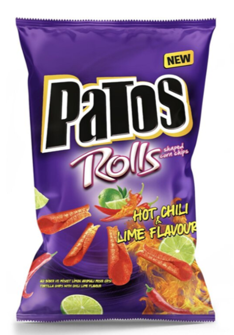 PATOS (0650320) ROLLS CHILI LIME FAMILY PLUS 61 GR*30