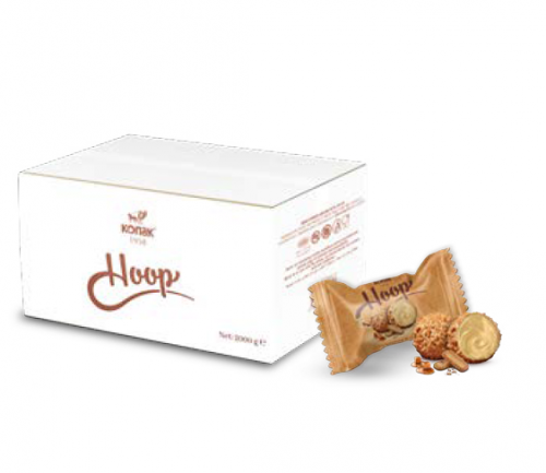 KONAK HOOP CARAMELIZED BISCUIT BALL GOF. 3 KG*1