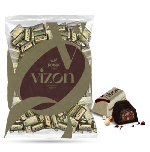 KONAK MINK HAZELNUT CREAM FILLED MILK CHOCOLATE 1 KG * 5