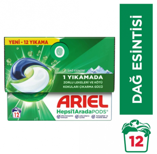 ARIEL PODS CAPSULE BASE 12-PACK WHITE AND COLORED*4