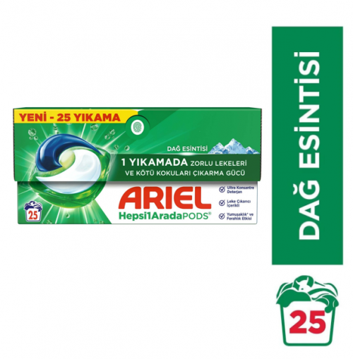 ARIEL PODS CAPSULE BASE 25-PACK WHITE AND COLORED*4