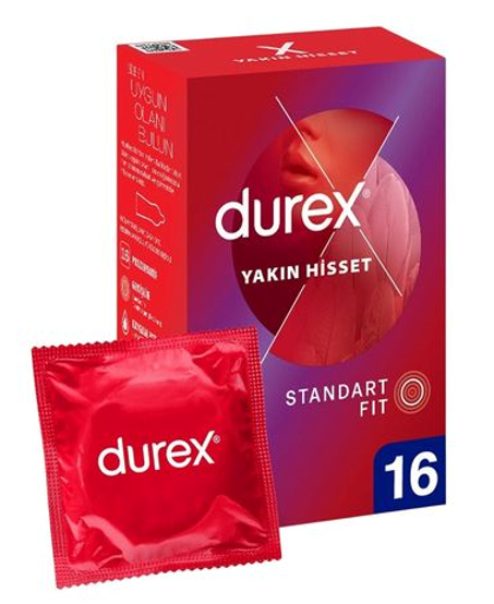 DUREX CONDOMS 16 PACK FEEL CLOSE *6