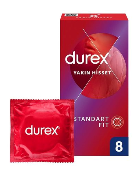 DUREX CONDOMS 8 PCS FEEL CLOSE *12
