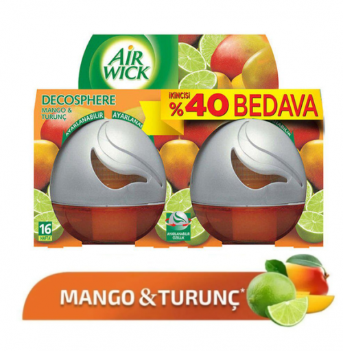 AIR WİCK DECOSPHERE 2 PACK 75 ML MANGO*6
