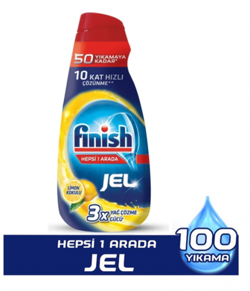 FINISH ALL IN ONE GEL 1000 ML LEMON*5