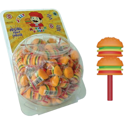 MOKIBON (KS039) 18 GR BURGER SOFT SUGAR SPHERES*80